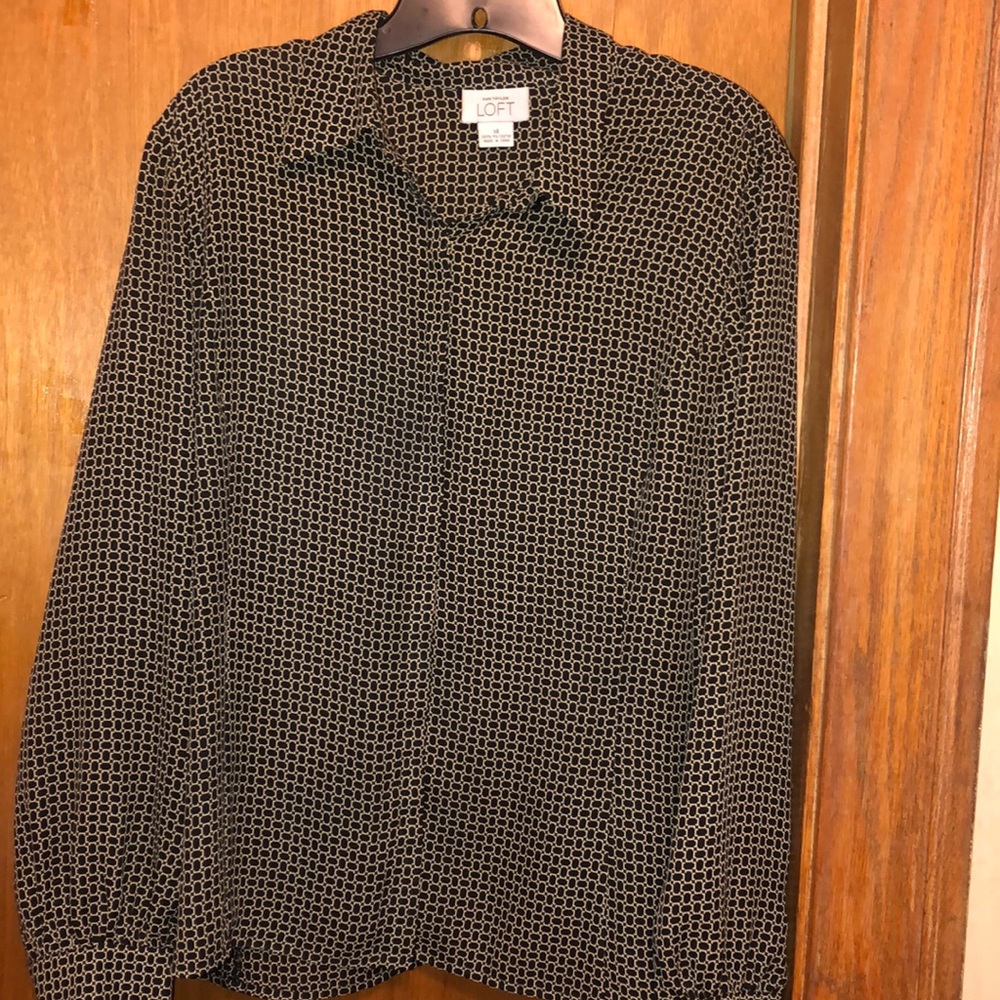 Blouse black and white